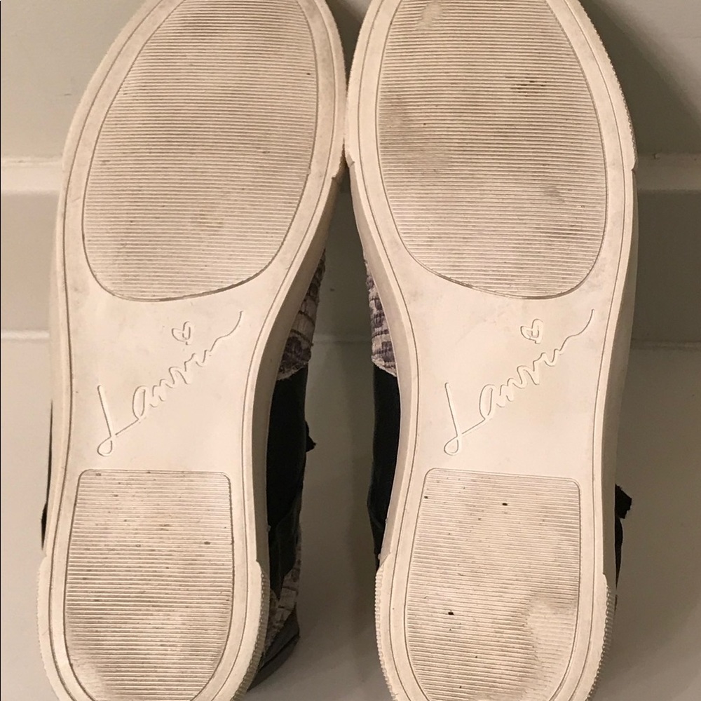 Lanvin Leather Snake High Top Sneaker - Picture 8 of 9